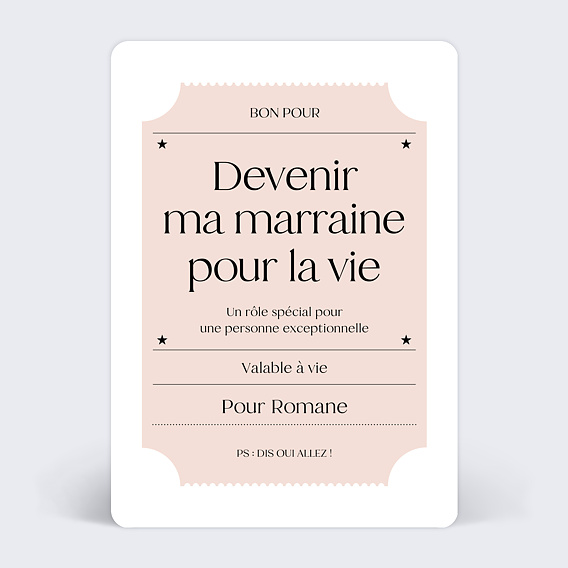 Demande parrain marraine Bon Pour
