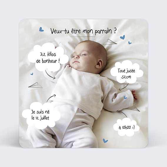 Demande parrain marraine Certificat nuages