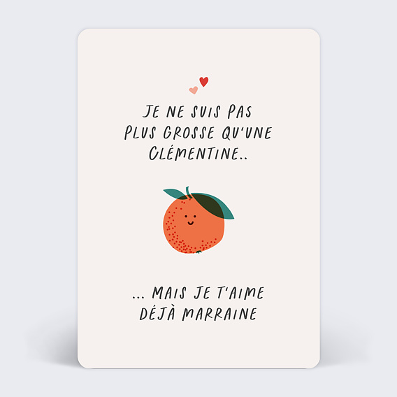 Demande parrain marraine Clémentine