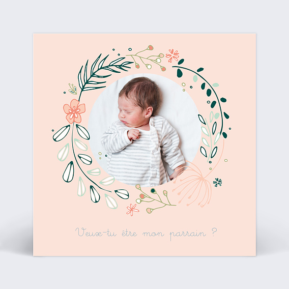 Demande parrain marraine Couronne de fleurs
