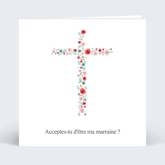 Demande parrain marraine Croix fleurie