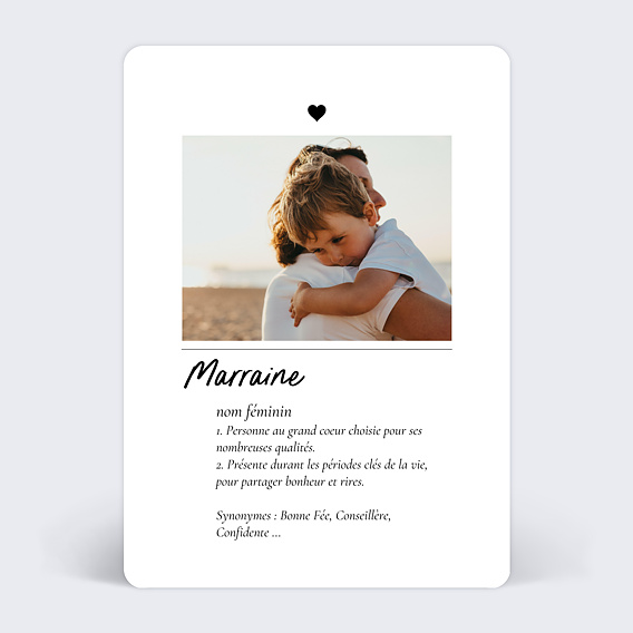 Carte Demande Parrain Marraine Définition Marraine