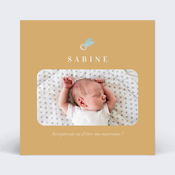 Demande parrain marraine Layette Bergamote