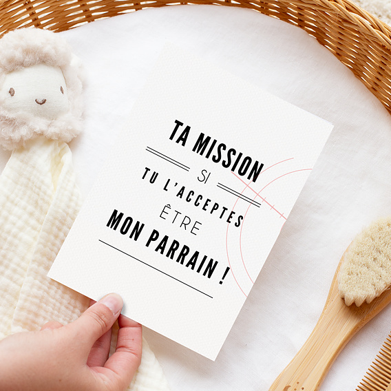 Carte Demande Parrain Marraine Mission Impossible