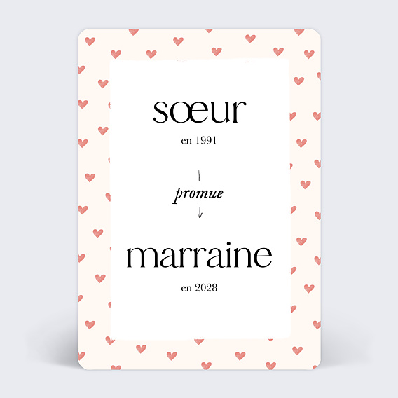 Carte Demande Parrain Marraine Promotion Marraine