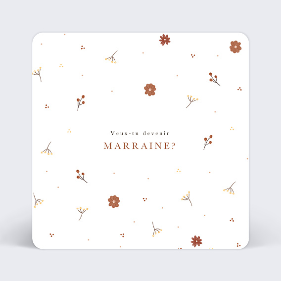 Carte Demande Parrain Marraine Renardeau