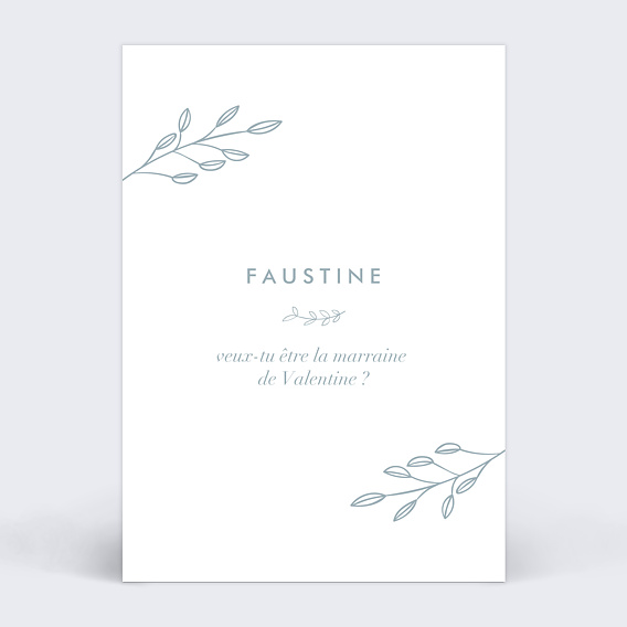 Demande parrain marraine Romantique Pastel