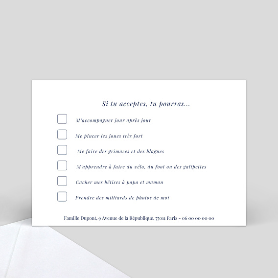 Demande parrain marraine Abîme Verso