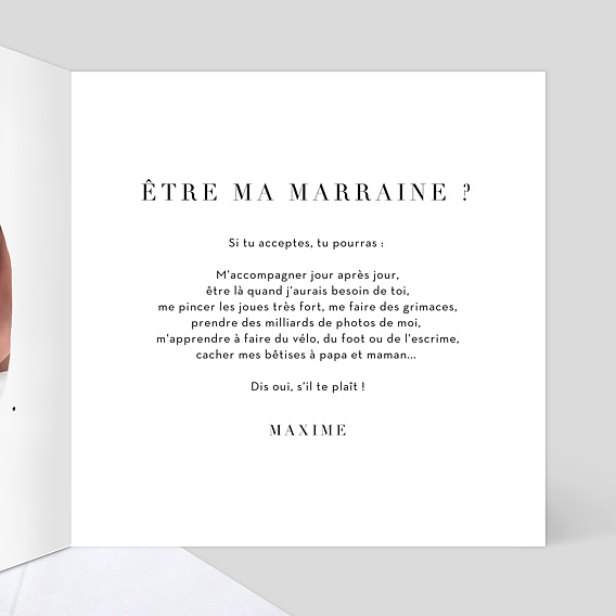 Demande parrain marraine Constellation Intérieur Droit