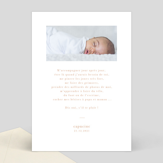 Demande parrain marraine Berlingot Verso