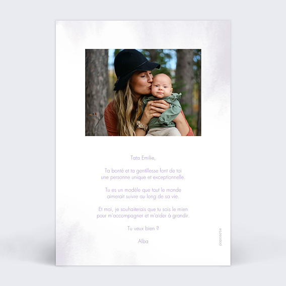 Demande parrain marraine Marraine Incroyable Verso