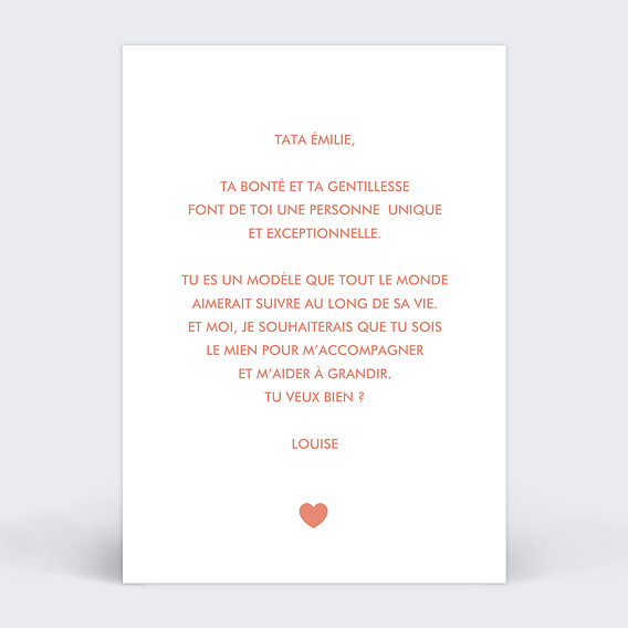 Demande parrain marraine Marraine Liste Verso