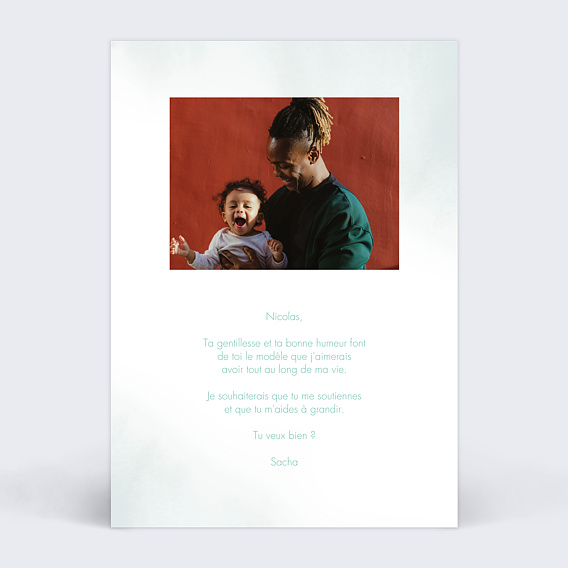 Demande parrain marraine Parrain Incroyable Verso