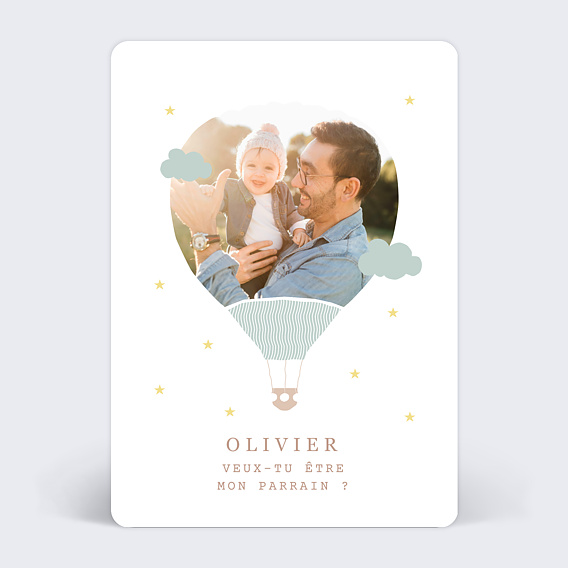 Demande parrain marraine Montgolfière Parrain Recto