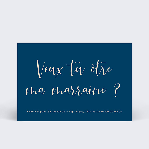 Demande Parrain Marraine Velours