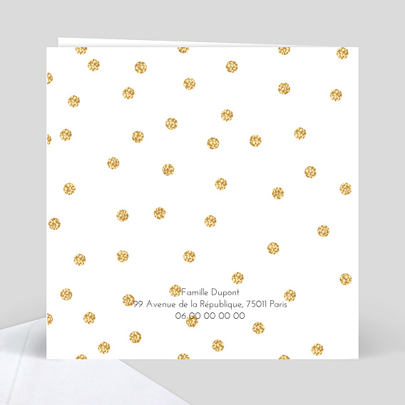 Demande parrain marraine Plumetis Ocre Verso