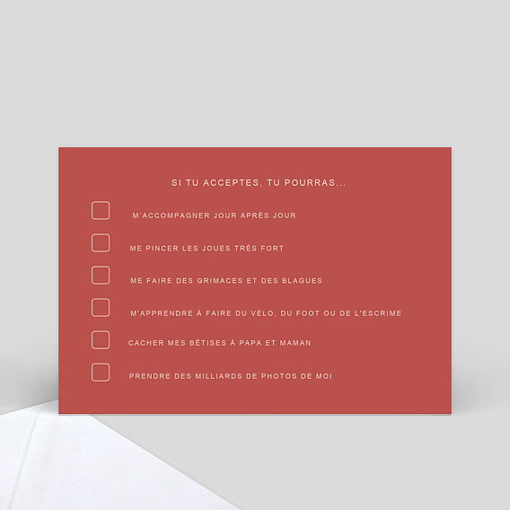 Demande parrain marraine Velours Verso