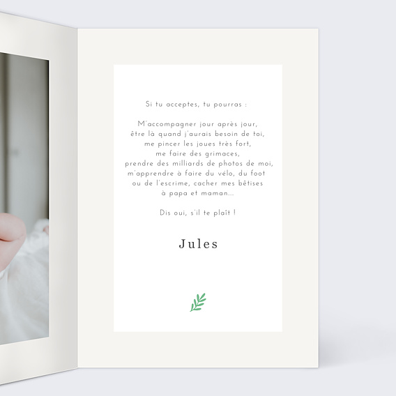 Demande parrain marraine Animaux Pattern Intérieur Droit