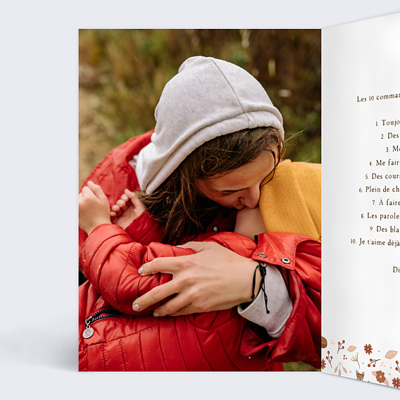 Demande parrain marraine Frise Renard Intérieur Gauche