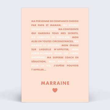 Carte Demande Parrain Marraine Marraine Liste