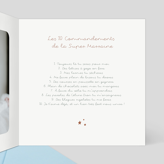 Demande parrain marraine Devinez son prénom Intérieur Droit