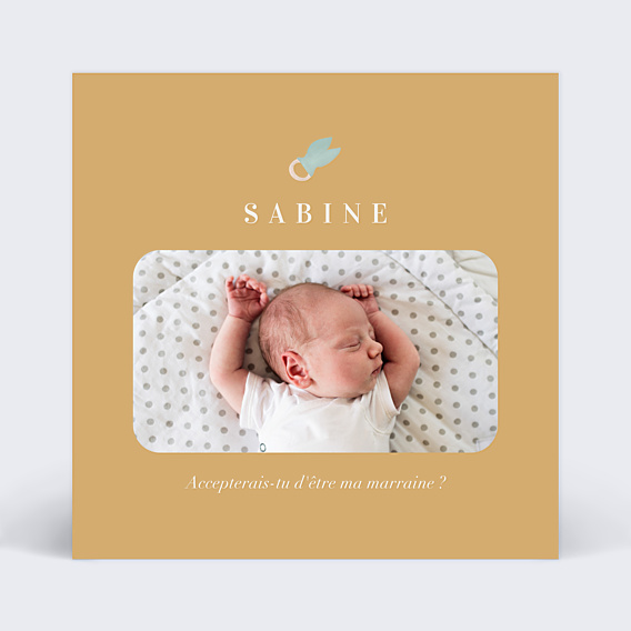 Demande parrain marraine Layette Bergamote