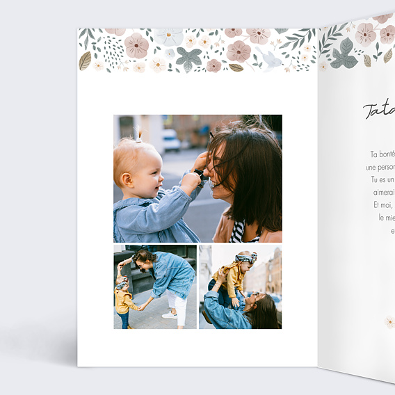 Demande parrain marraine Frise Fleurie Marraine Intérieur Gauche