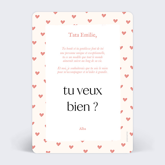 Demande parrain marraine Promotion Marraine Verso