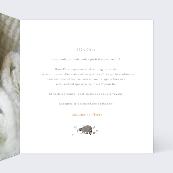 Demande parrain marraine Petite Prairie Intérieur Droit