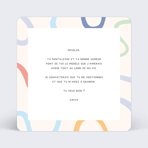 Demande parrain marraine Il faut savoir lire entre les lignes Verso