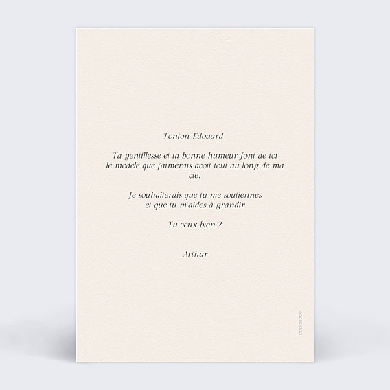 Demande Parrain Marraine Parchemin
