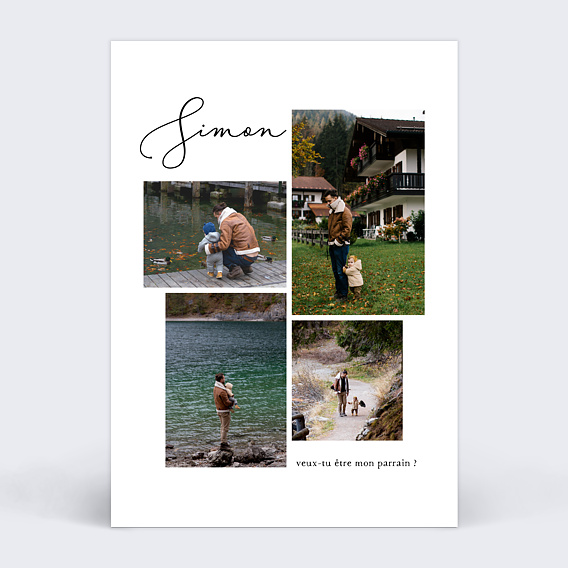Demande parrain marraine Collage Parrain Recto