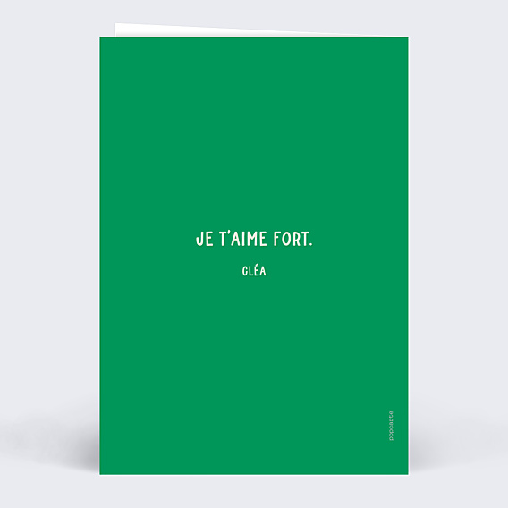 Demande Parrain Marraine Cœur Simple Vert