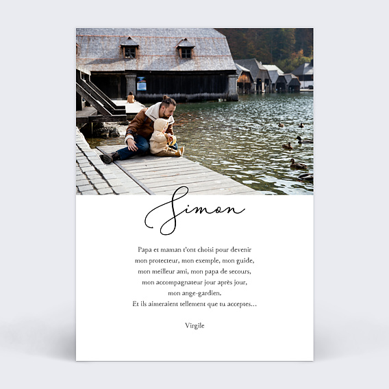 Demande parrain marraine Collage Parrain Verso