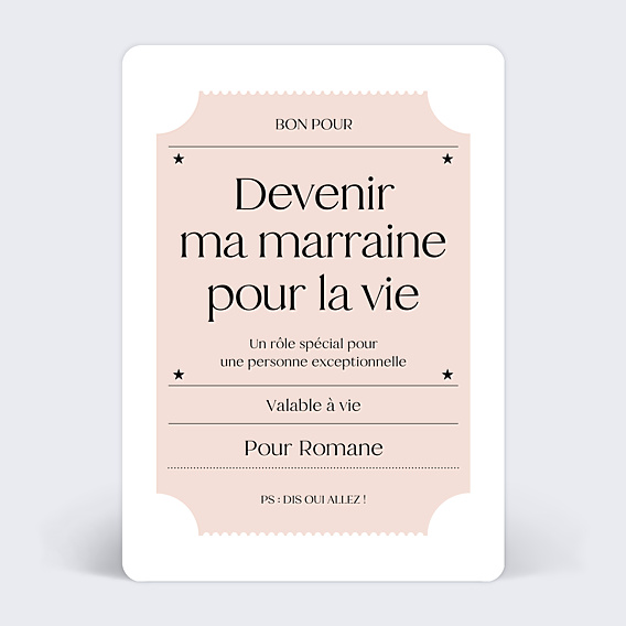 Demande parrain marraine Bon Pour