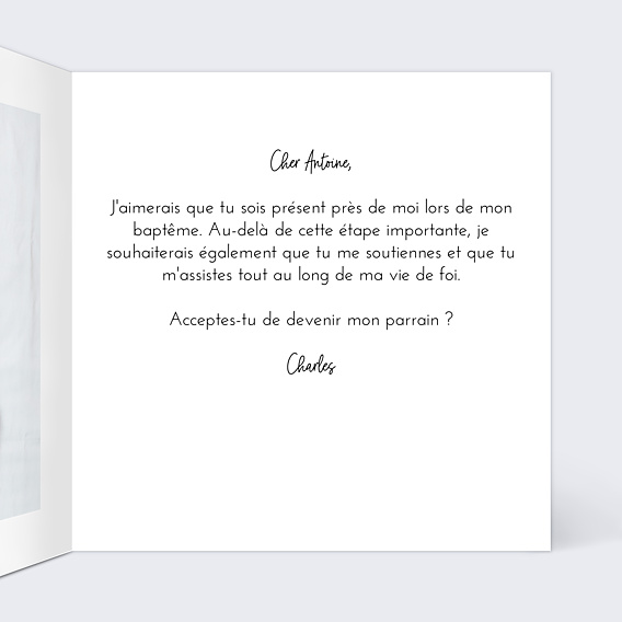 Demande Parrain Marraine Croix d'or