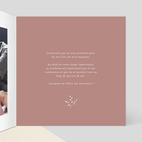 Demande parrain marraine Tampon Primavera Intérieur Droit