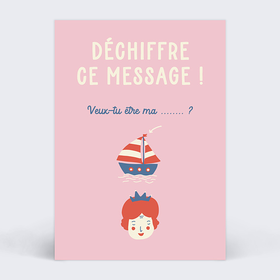 Demande parrain marraine Marraine Rébus Recto