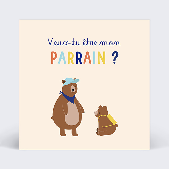 Demande parrain marraine Parrain Ours