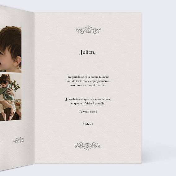 Demande parrain marraine Journal Intérieur Droit