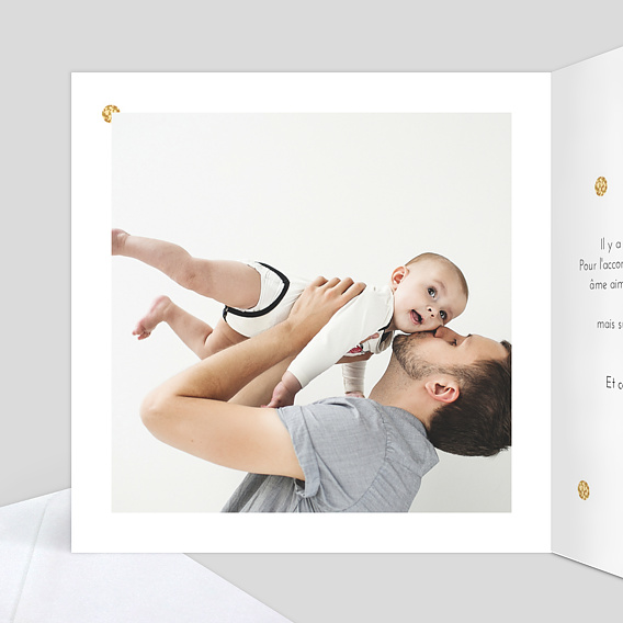 Demande parrain marraine Plumetis Ocre Intérieur Gauche