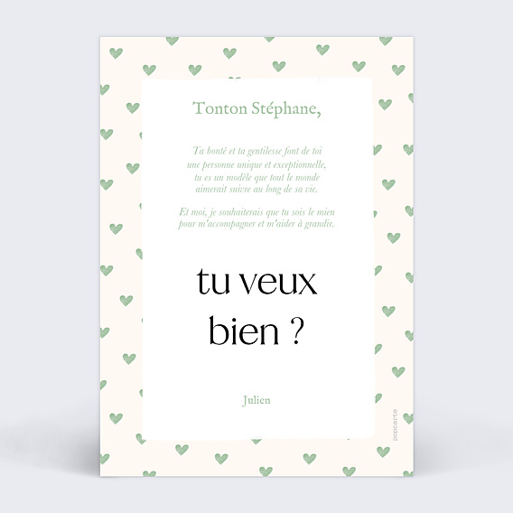 Demande Parrain Marraine Promotion Parrain