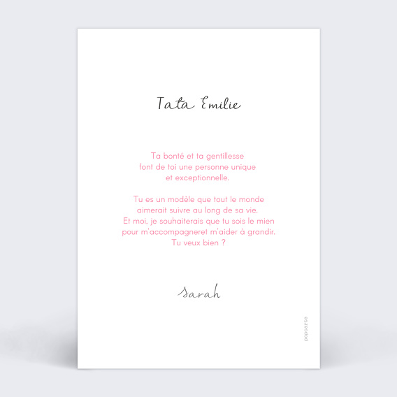 Demande parrain marraine Jeux de Mot Marraine Verso