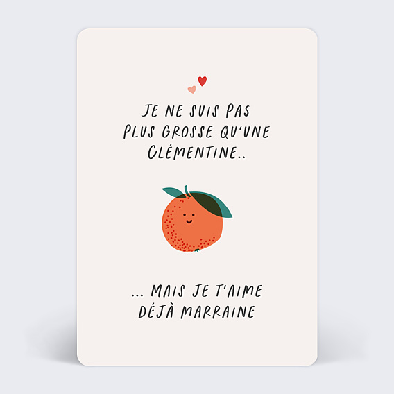 Demande parrain marraine Clémentine