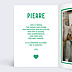Demande Parrain Marraine Cœur Simple Vert