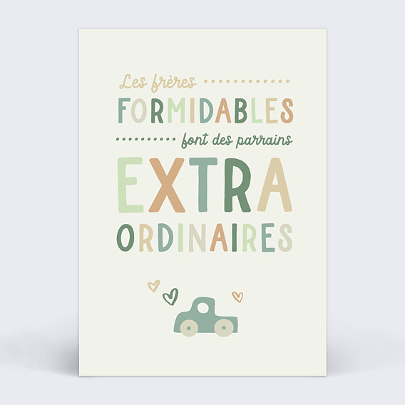 Demande parrain marraine Parrain Extraordinaire Recto