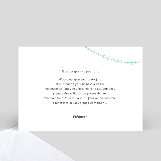 Demande parrain marraine Promenade champêtre Verso