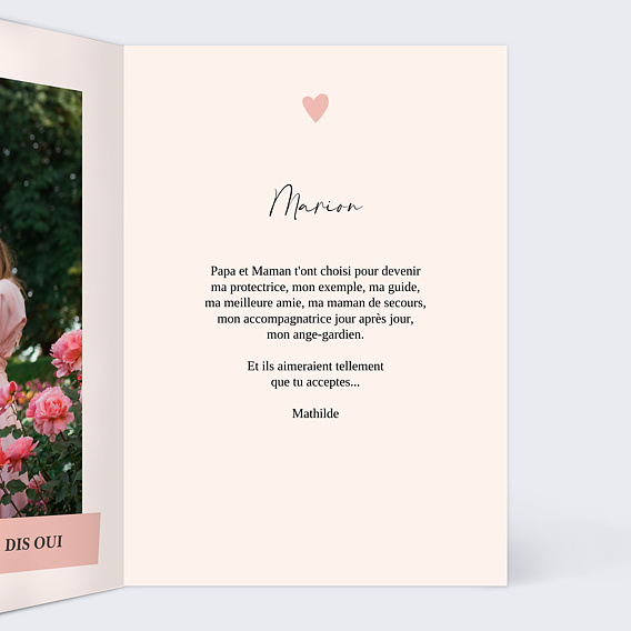 Demande parrain marraine Passionnément Intérieur Droit