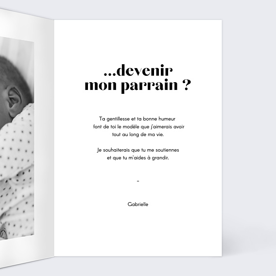 Demande parrain marraine Innocence Intérieur Droit