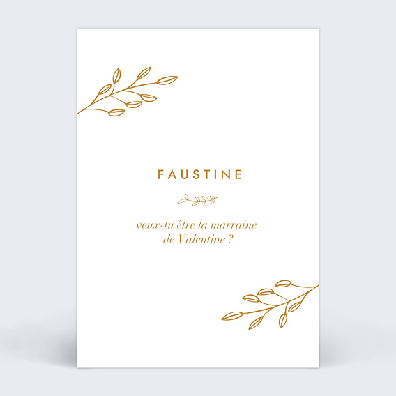 Demande parrain marraine Romantique